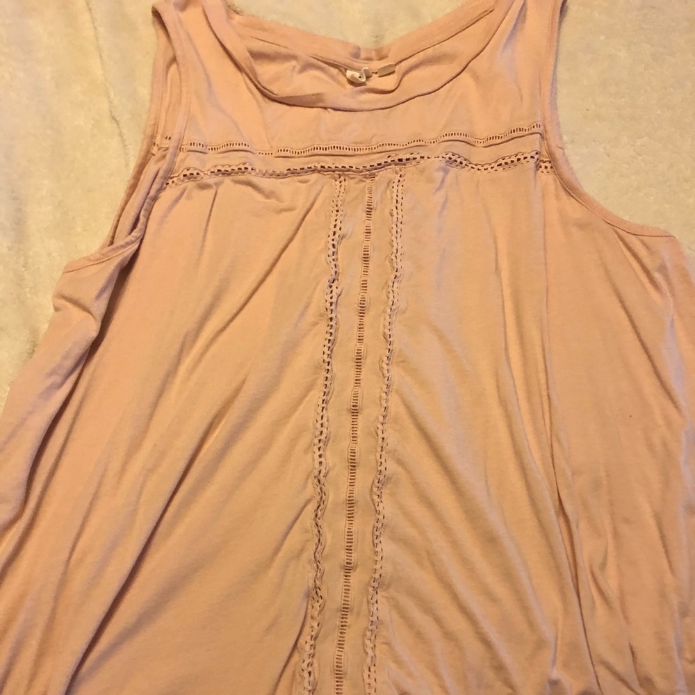 Gap light pink/taupe tank